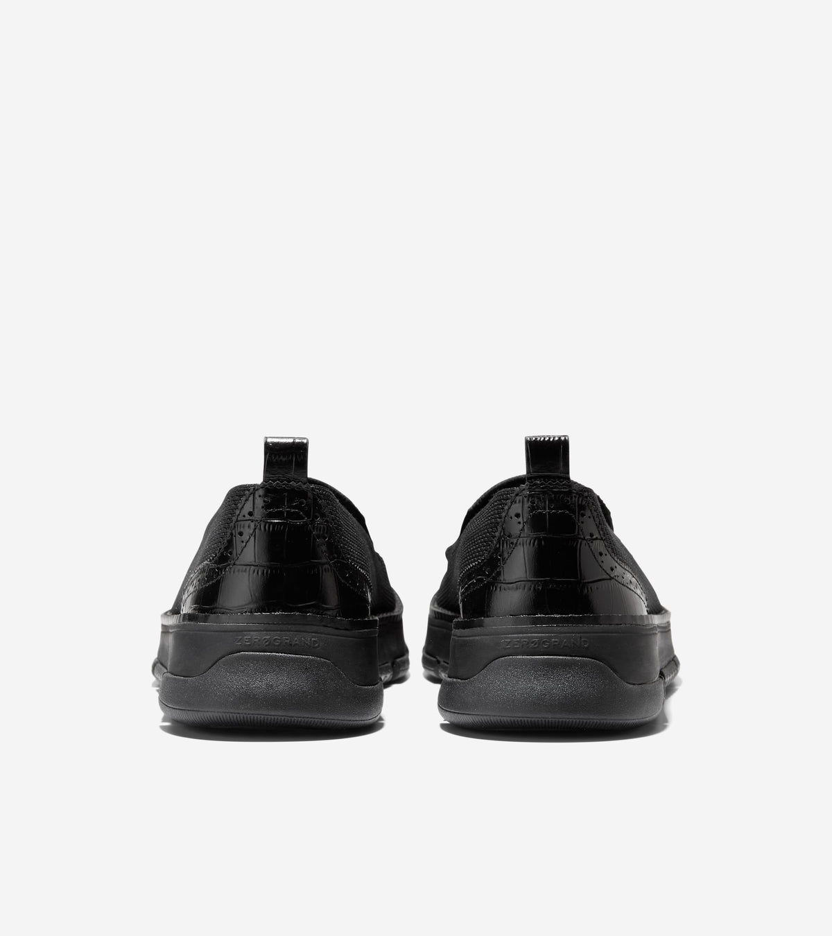 W32503:BLACK KNIT/CROC PRINT/BLACK