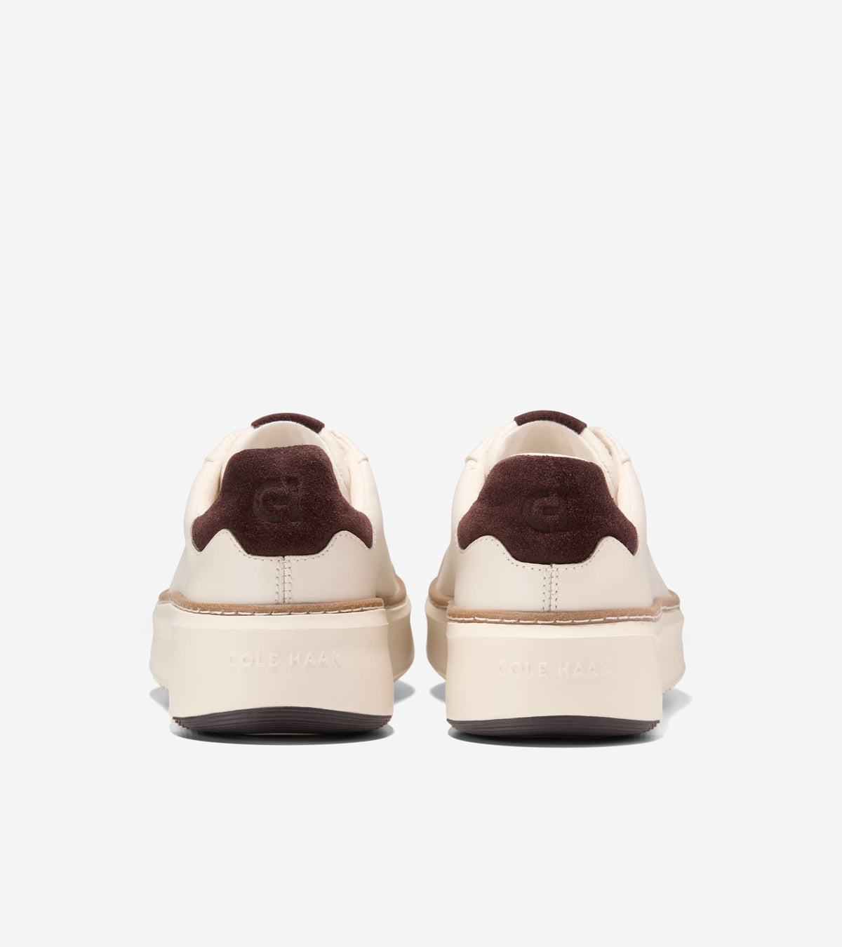 W34763:IVORY/DK CHOCOLATE SUEDE/IVORY
