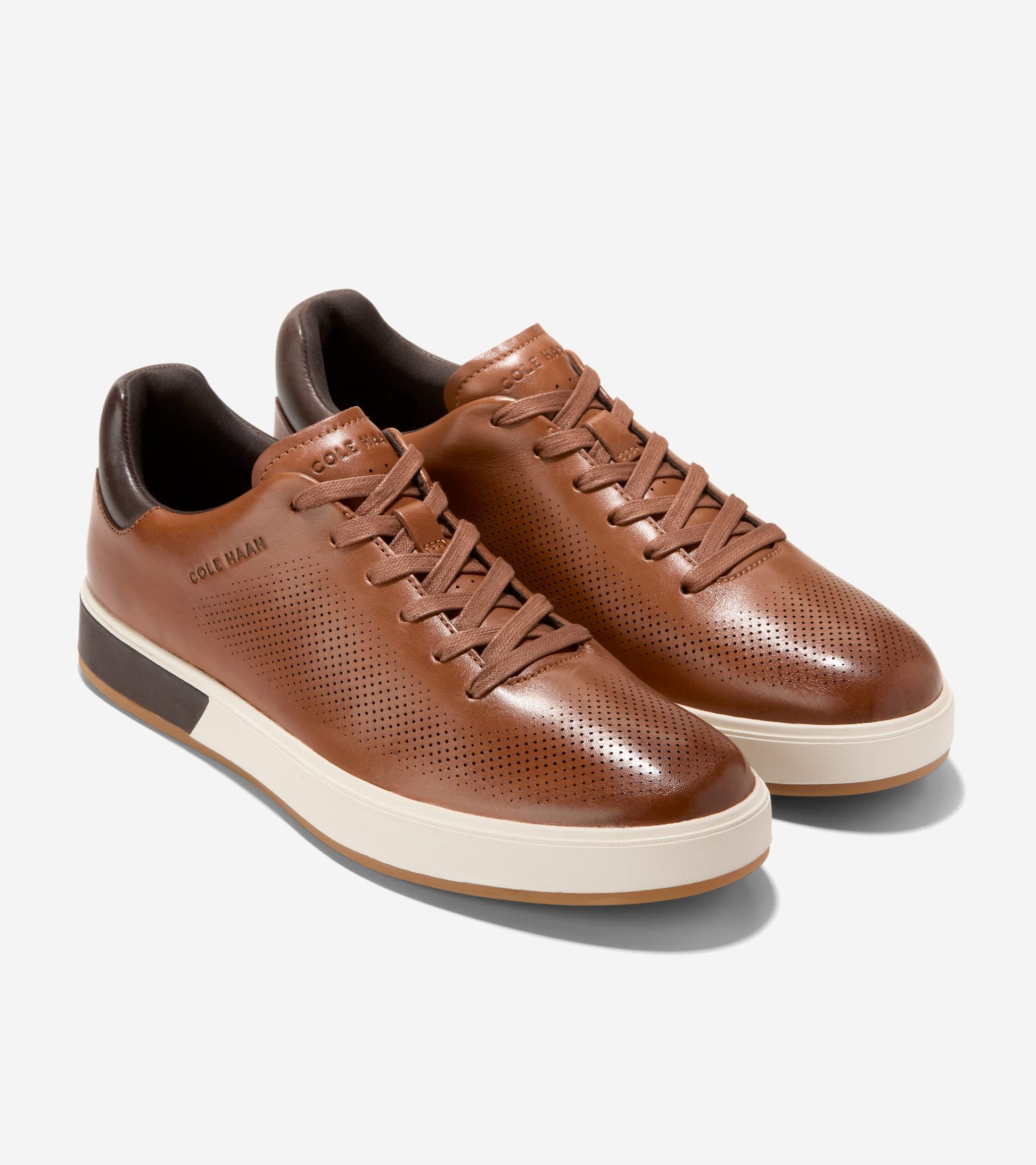 C40833:BRITISH TAN/DK CHOCOLATE/IVORY