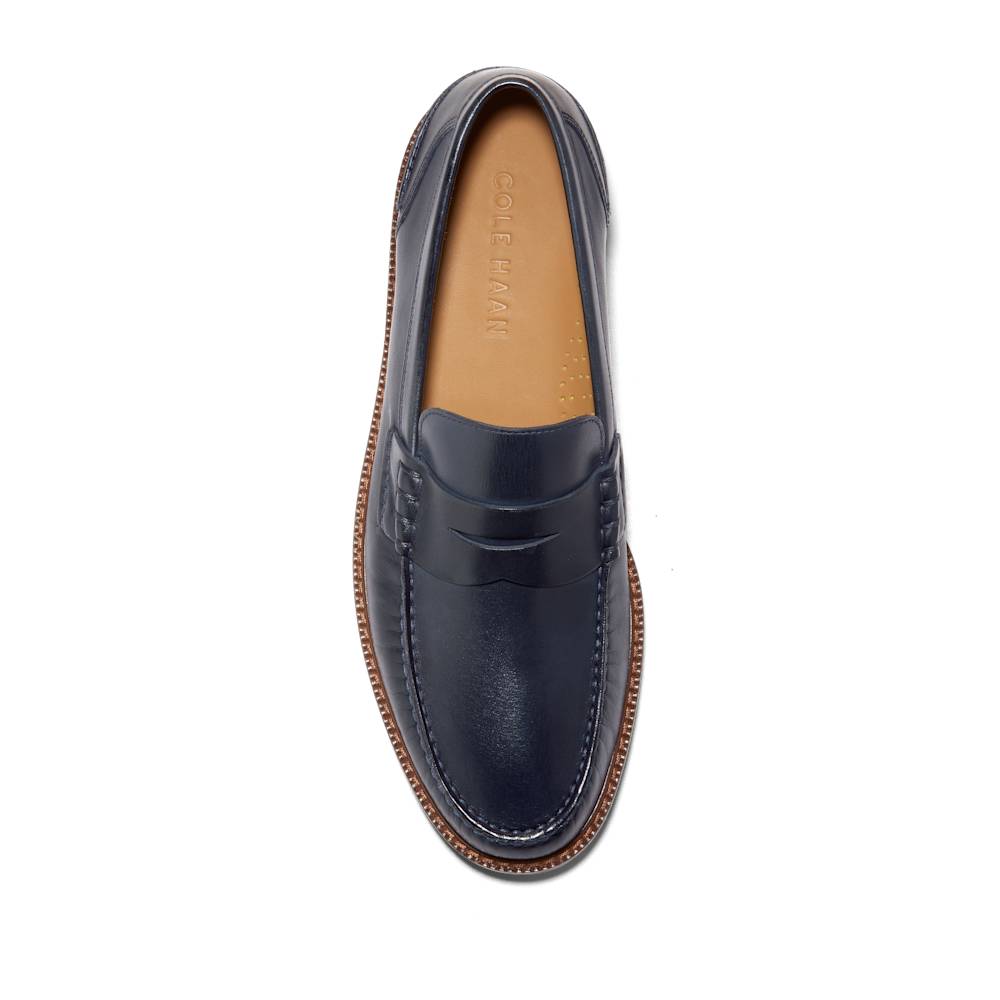 C38595:NAVY BLAZER / DARK CHOCOLATE